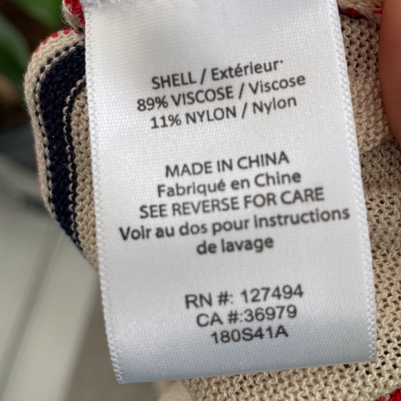 Anthro Heartloom Striped Long Duster Cardigan Small - Picture 6 of 7